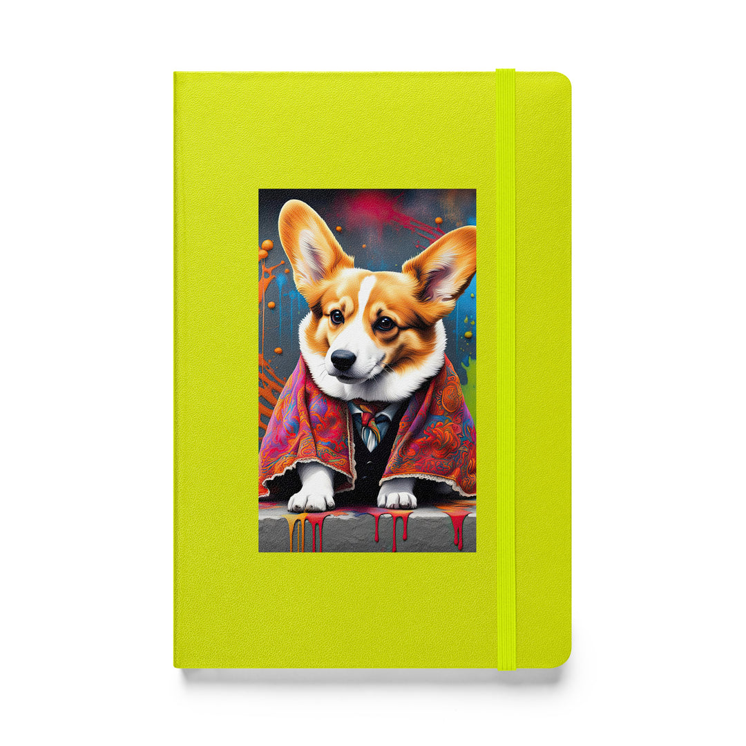 Pembroke Welsh Corgi- Hardcover bound notebook v3