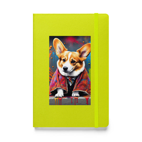 Pembroke Welsh Corgi- Hardcover bound notebook v3
