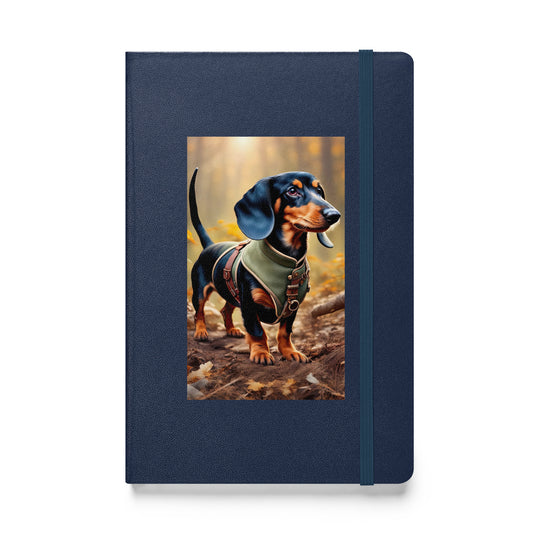 Dachshund- Hardcover bound notebook v3