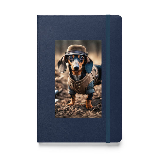 Dachshund- Hardcover bound notebook v5