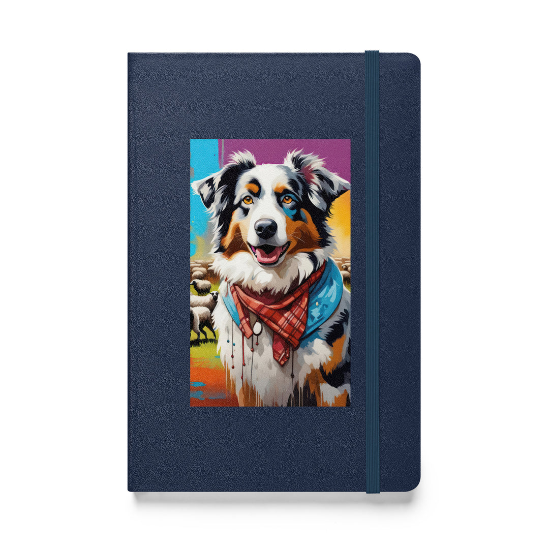 Australian Shepherd- Hardcover bound notebook v3