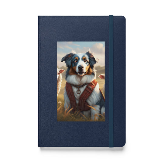 Australian Shepherd- Hardcover bound notebook v4