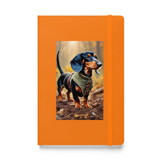 Dachshund- Hardcover bound notebook v3