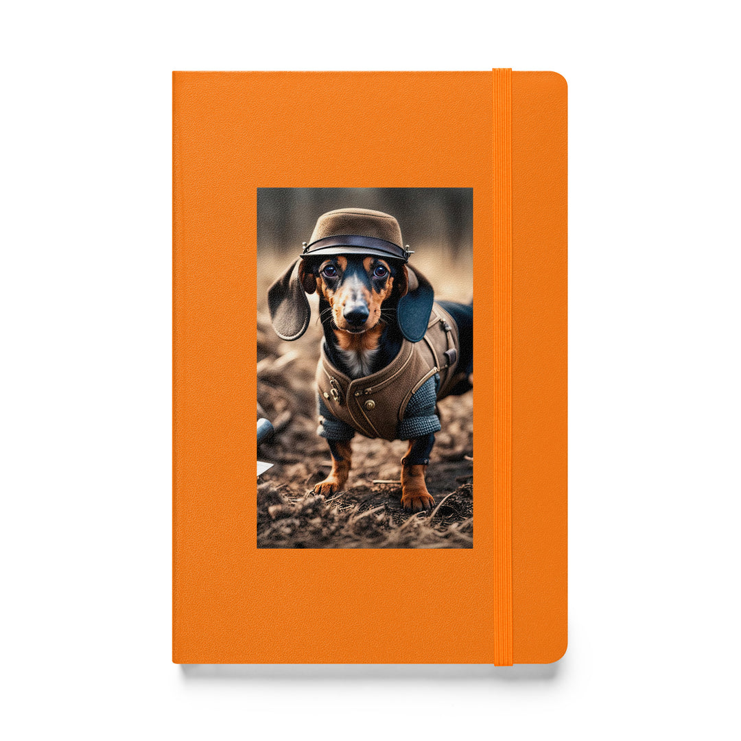 Dachshund- Hardcover bound notebook v5