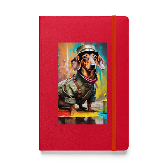 Dachshund- Hardcover bound notebook