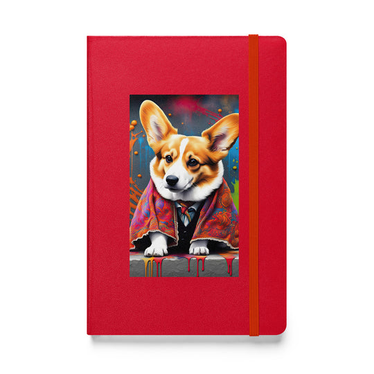 Pembroke Welsh Corgi- Hardcover bound notebook v3