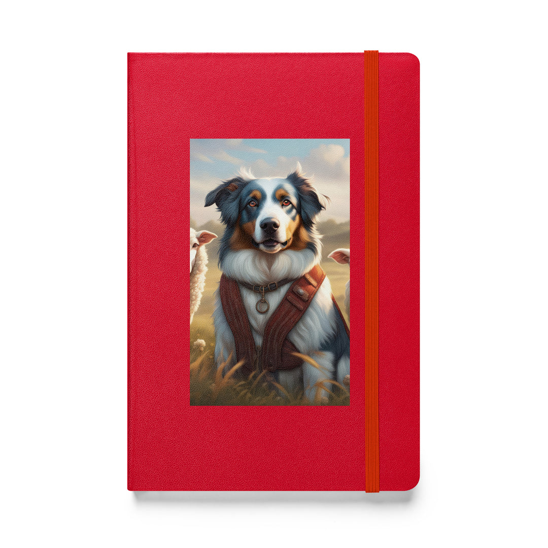 Australian Shepherd- Hardcover bound notebook v4