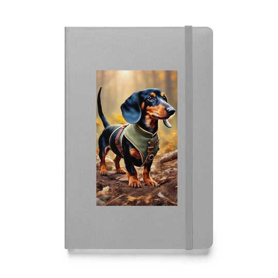 Dachshund- Hardcover bound notebook v3