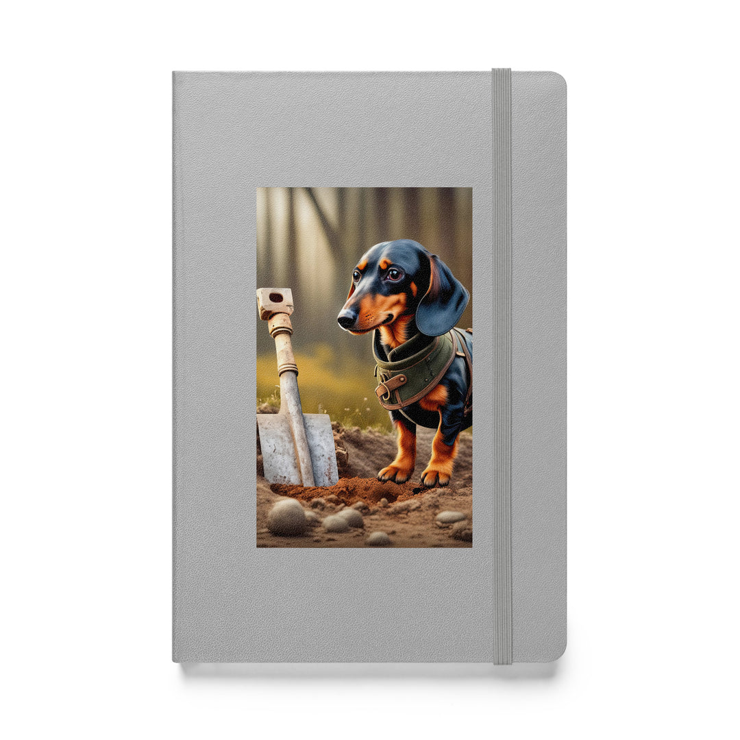 Dachshund- Hardcover bound notebook v4