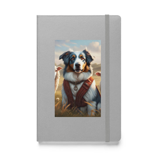 Australian Shepherd- Hardcover bound notebook v4