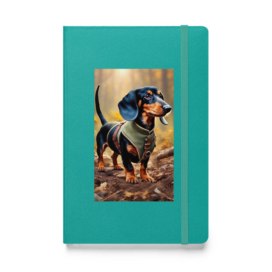 Dachshund- Hardcover bound notebook v3