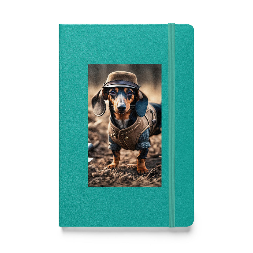 Dachshund- Hardcover bound notebook v5