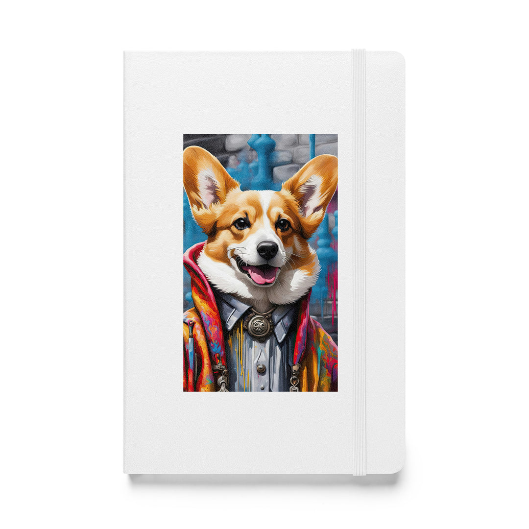 Pembroke Welsh Corgi- Hardcover bound notebook v5