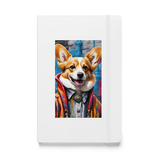 Pembroke Welsh Corgi- Hardcover bound notebook v5