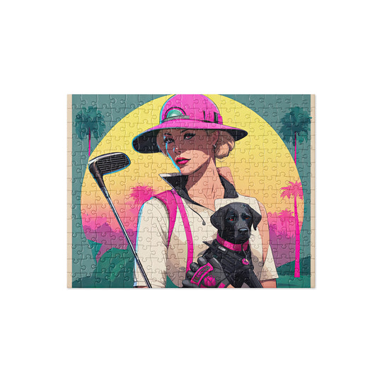 Jigsaw puzzle-Labrador Retriever Golfer V2