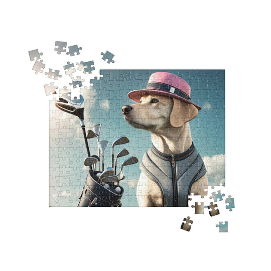 Jigsaw puzzle-Labrador Retriever Golfer V4