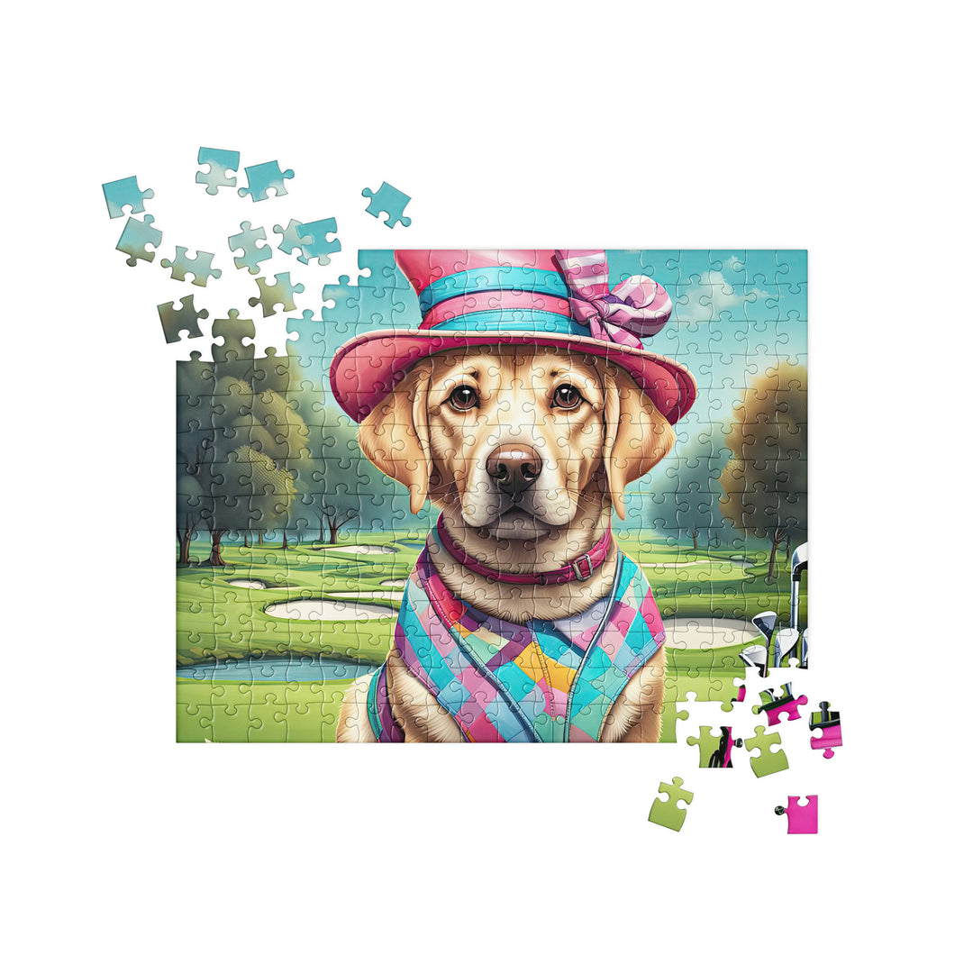 Jigsaw puzzle-Labrador Retriever Golfer V9