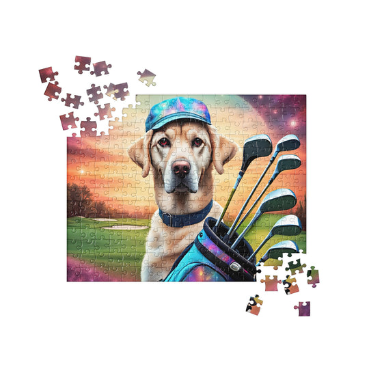 Jigsaw puzzle-Labrador Retriever Golfer V13