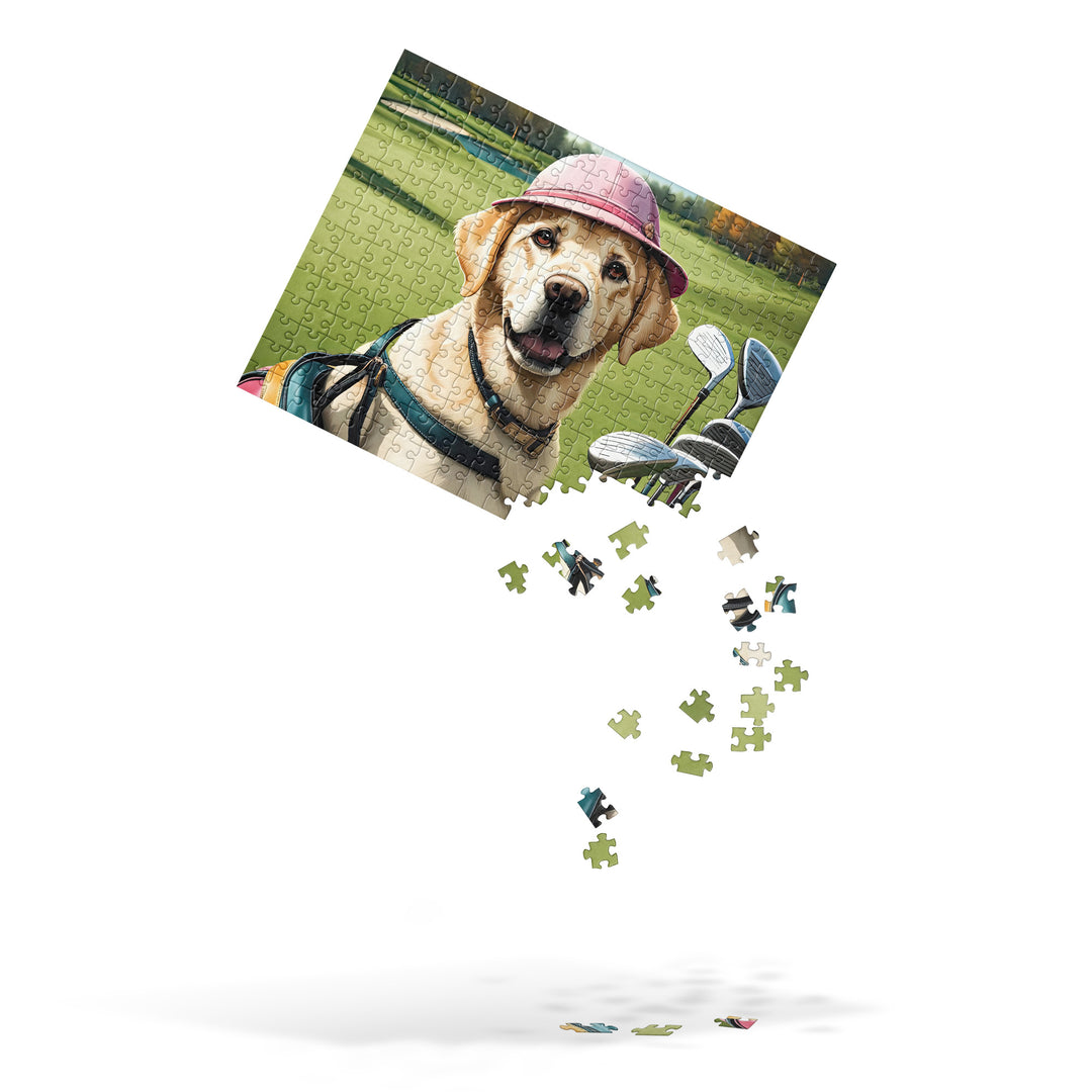 Jigsaw puzzle-Labrador Retriever Golfer V19