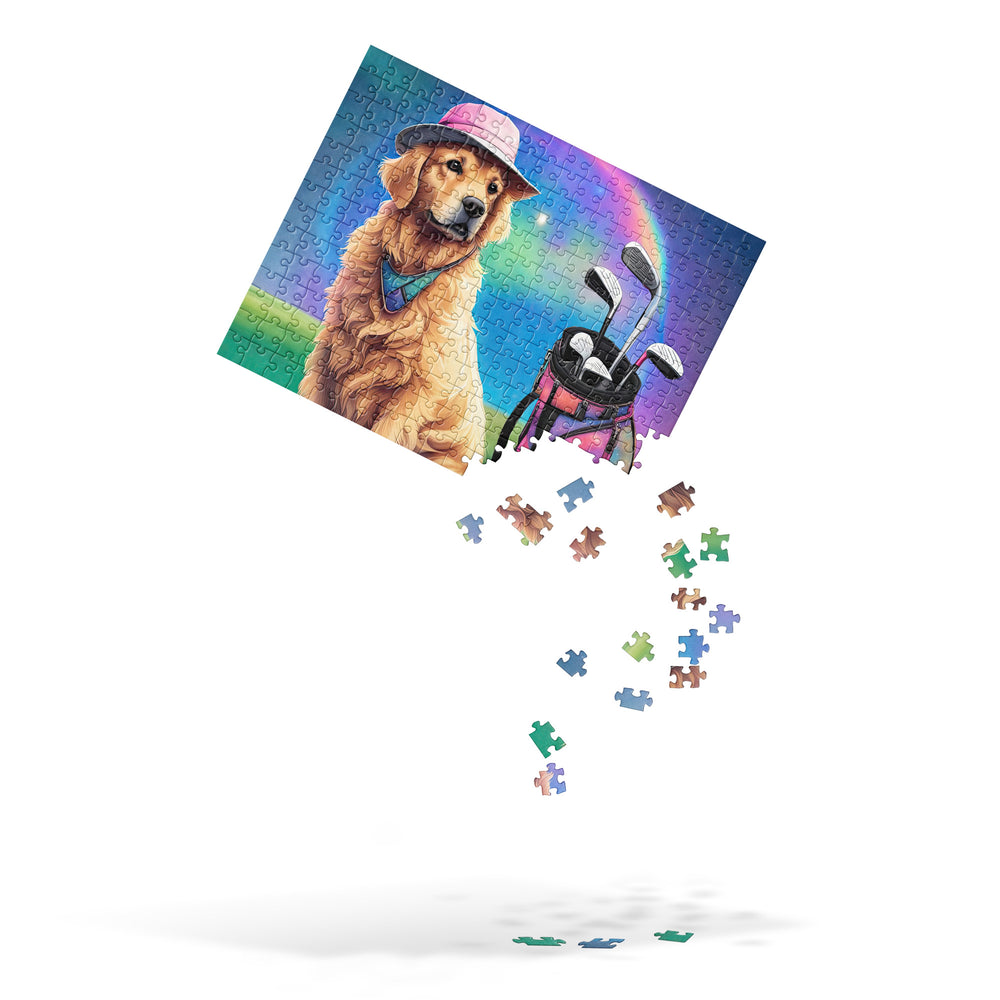 Golden Retriever Golfer- Jigsaw puzzle V7