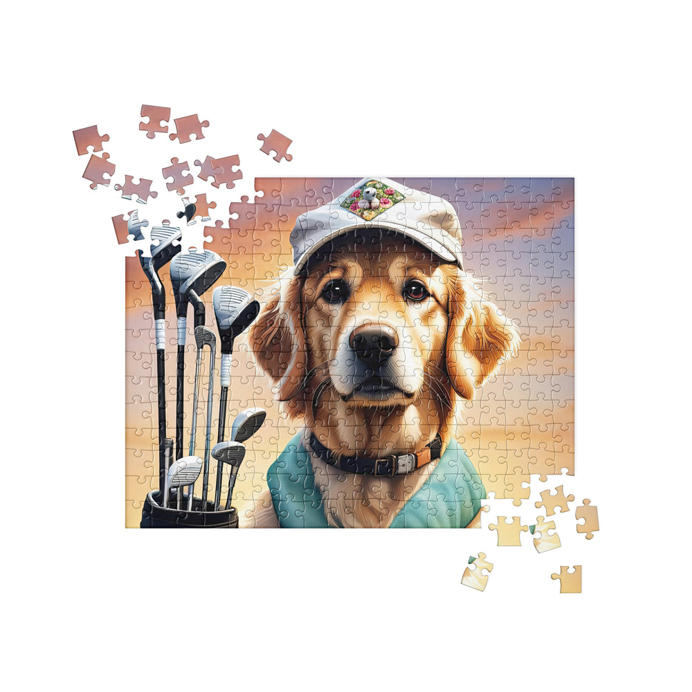 Golden Retriever Golfer- Jigsaw puzzle V5