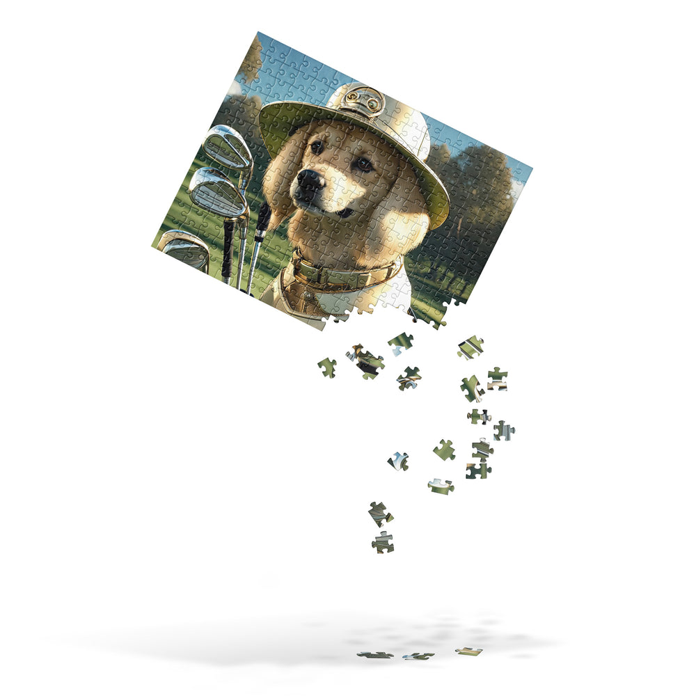 Golden Retriever Golfer- Jigsaw Puzzle V14