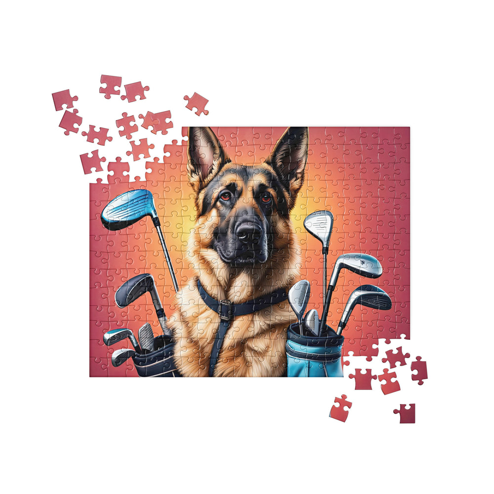 German Shepherd Golfer- Jigsaw Puzzle v6