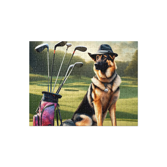 German Shepherd Golfer- Jigsaw Puzzle v9