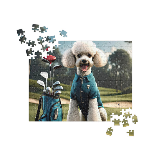 Poodle Golfer- Jigsaw Puzzle