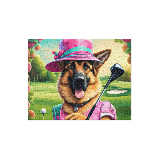 German Shepherd Golfer- Jigsaw Puzzle v8