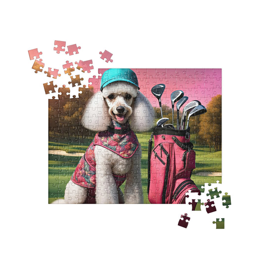 Poodle Golfer- Jigsaw Puzzle v5