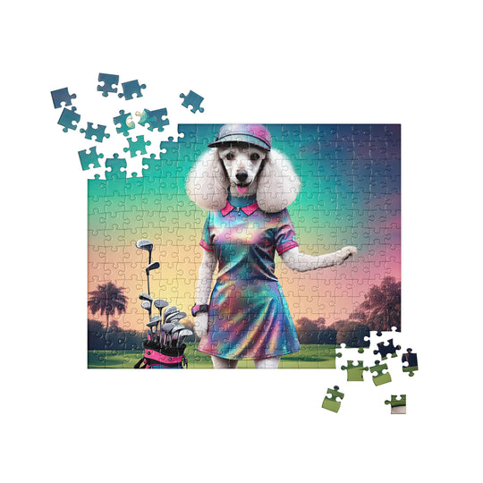 Poodle Golfer- Jigsaw Puzzle v8