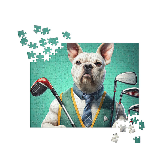 American Bulldog Golfer- Jigsaw Puzzle