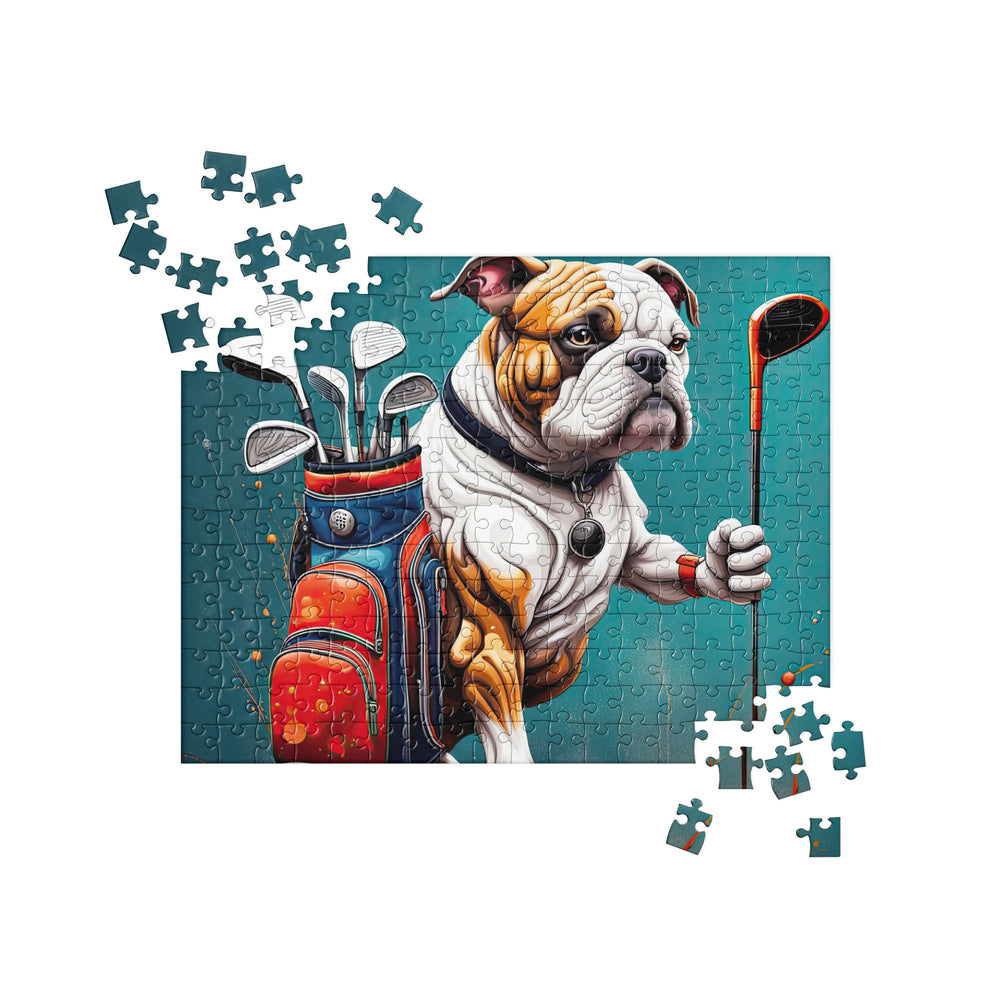 Bulldog Golfer- Jigsaw Puzzle