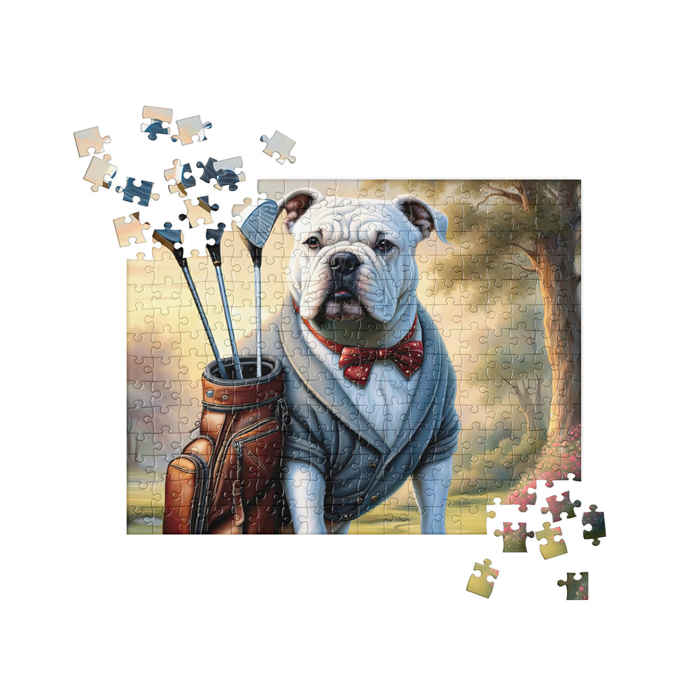 Bulldog Golfer- Jigsaw Puzzle v4