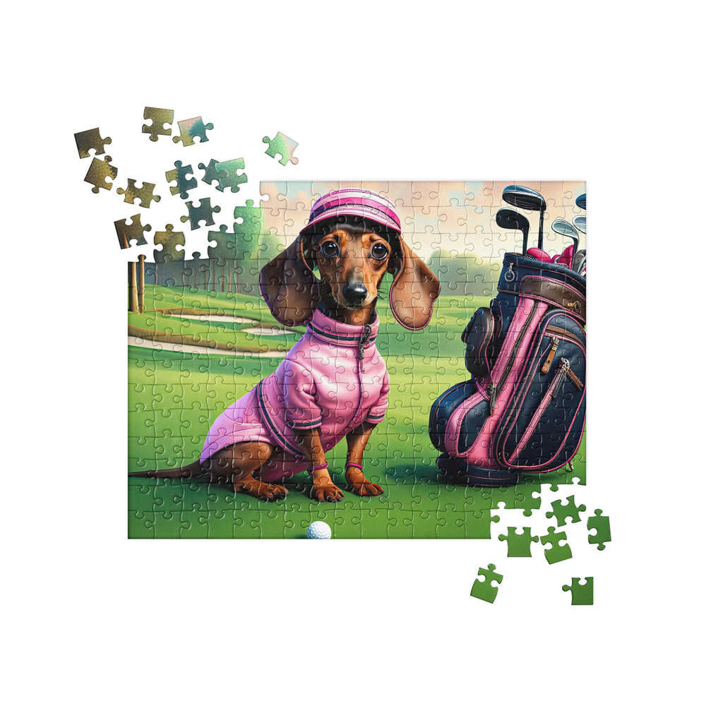 Dachshund Golfer- Jigsaw Puzzle v2