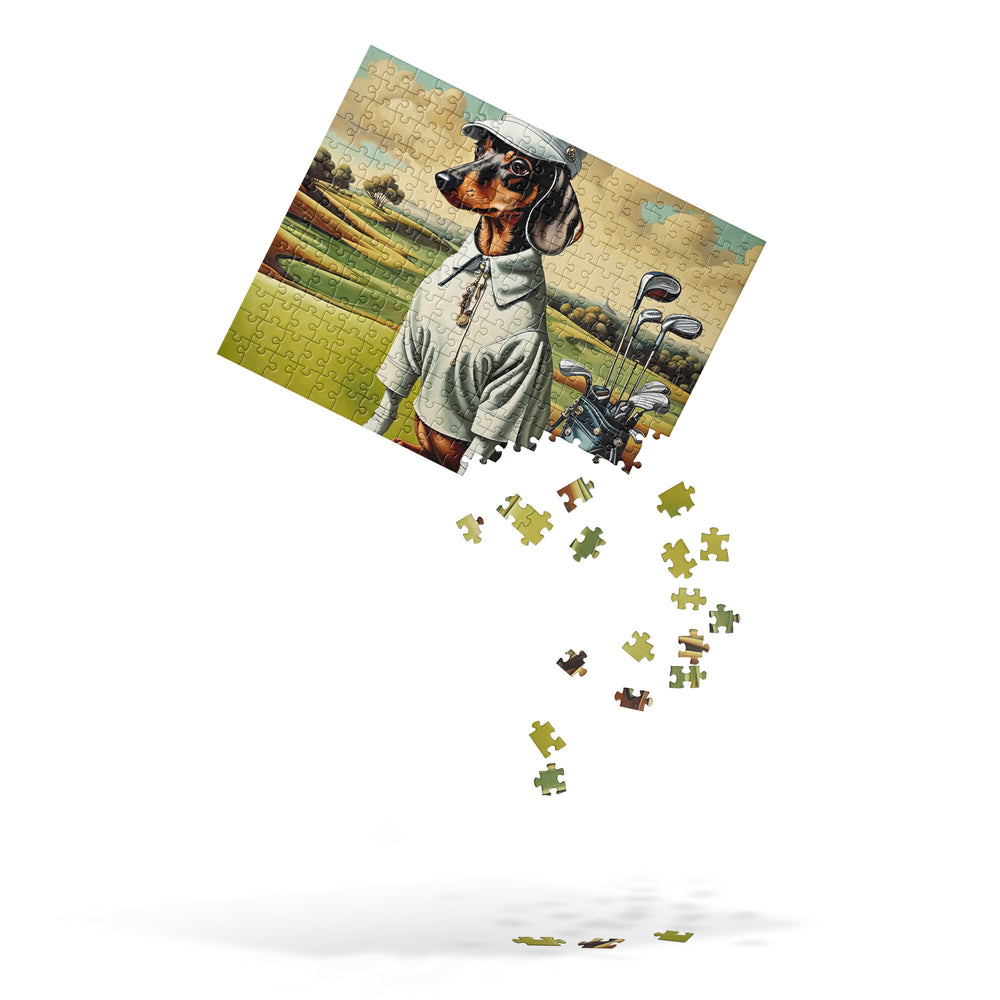 Dachshund Golfer- Jigsaw Puzzle v3