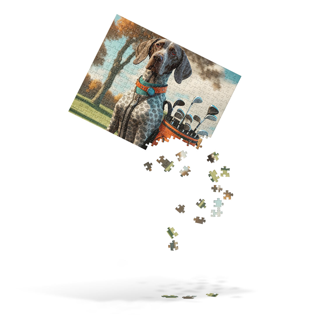 German Shorthaired Pointer Golfer- Jigsaw Puzzle