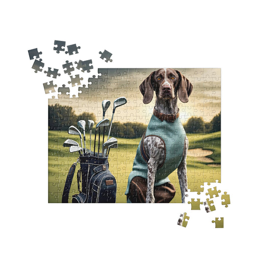 German Shorthaired Pointer Golfer- Jigsaw Puzzle v2