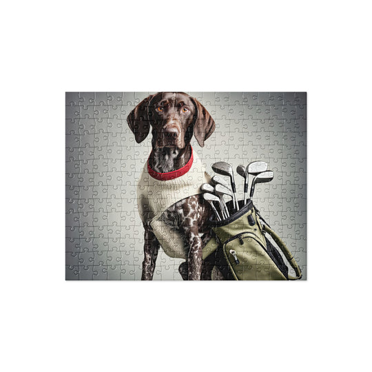 German Shorthaired Pointer Golfer- Jigsaw Puzzle v4