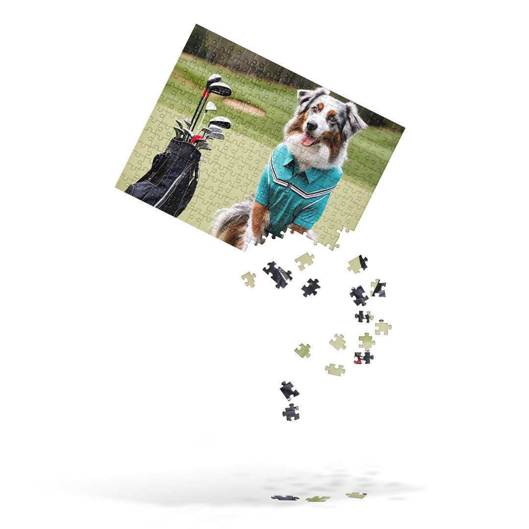 Australian Shepherd Golfer- Jigsaw Puzzle v4