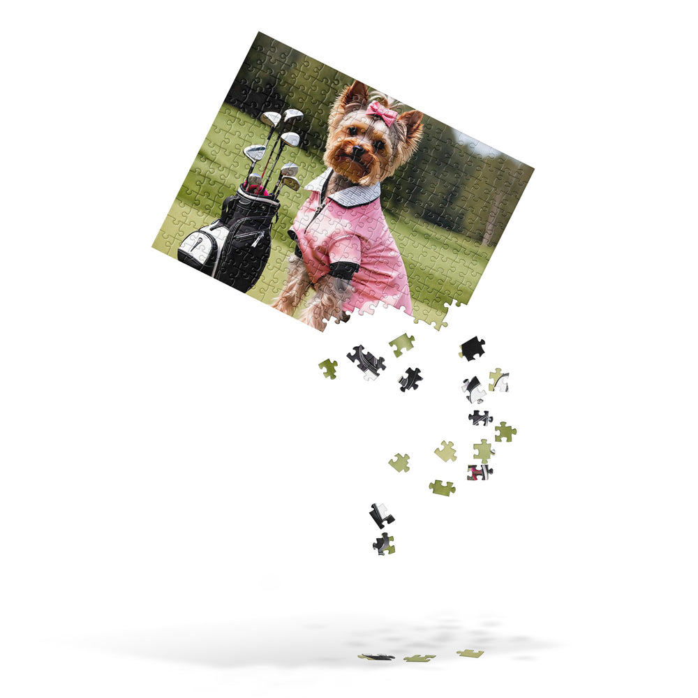 Yorkshire Terrier Golfer- Jigsaw Puzzle v2