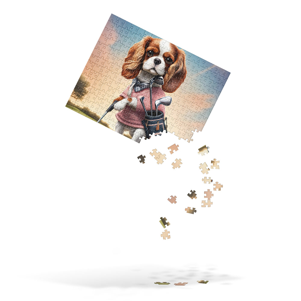 Cavalier King Charles Spaniel Golfer- Jigsaw Puzzle v2