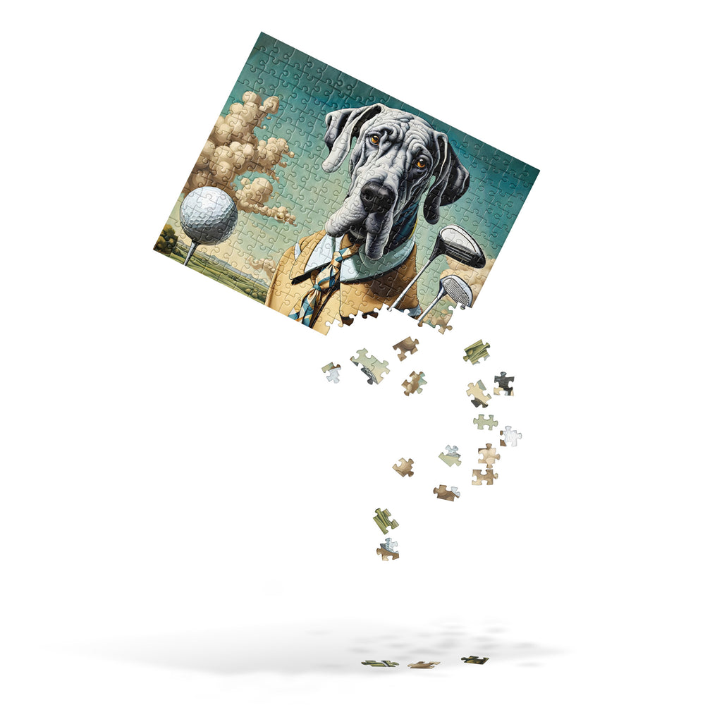 Great Dane Golfer- Jigsaw Puzzle v2