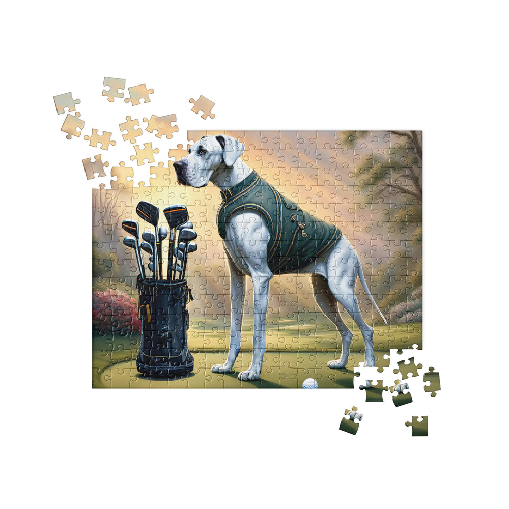 Great Dane Golfer- Jigsaw Puzzle v3