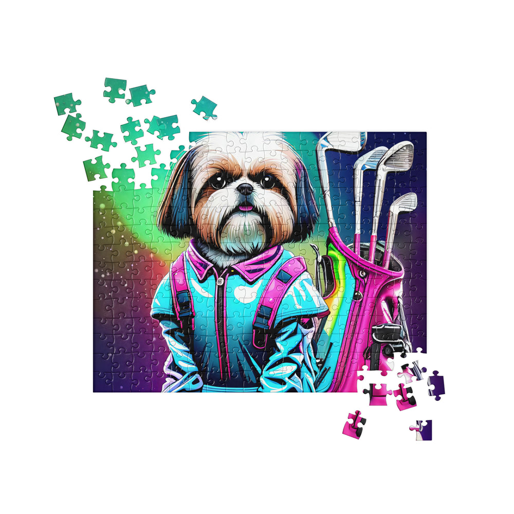 Shih Tzu Golfer- Jigsaw Puzzle v4