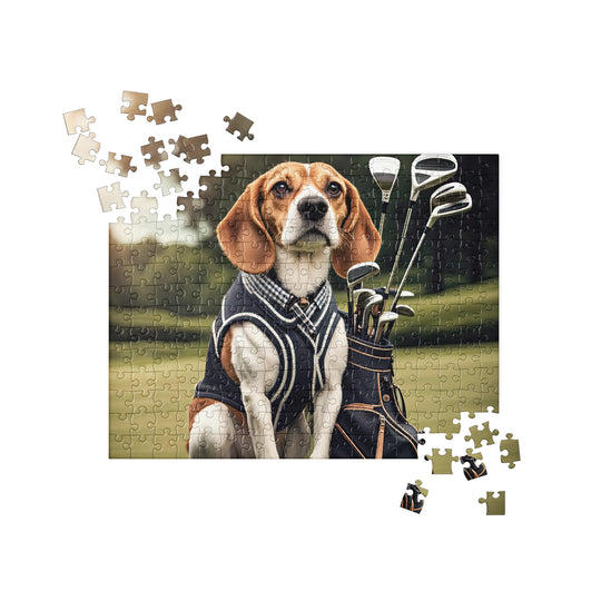 Beagle Golfer- Jigsaw Puzzle