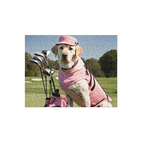 Golden Retriever Golfer- Jigsaw puzzle