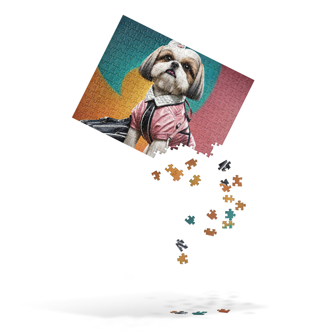 Shih Tzu Golfer- Jigsaw Puzzle v3