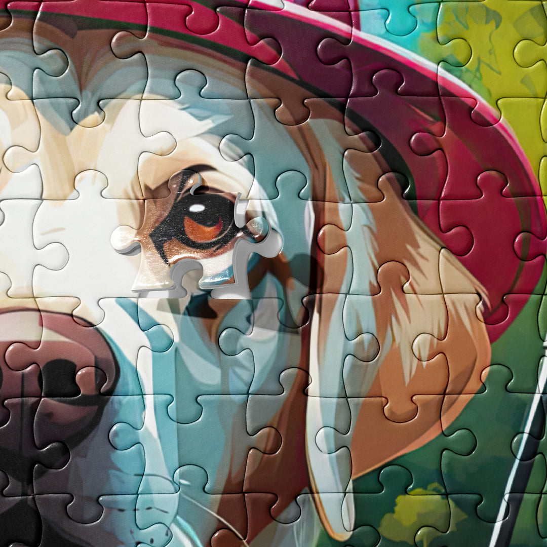 Jigsaw puzzle-Labrador Retriever Golfer V15